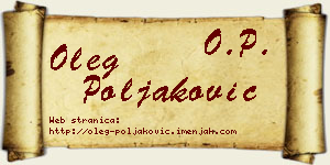 Oleg Poljaković vizit kartica